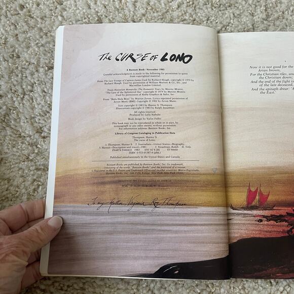 The Curse of Lono by Hunter S. Thompson - paperback ISBN 0-553-01387-4 - Picture 6 of 8